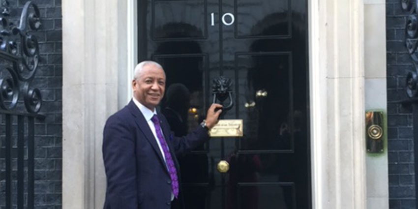 Wade Lyn Visits 10 Downing Street Enterprise Nation | Island Delight