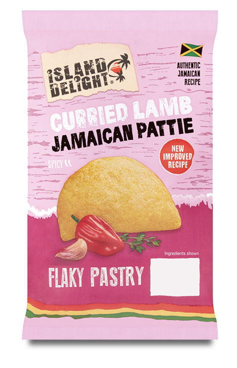 Curry Lamm jamaikanische Pattie
