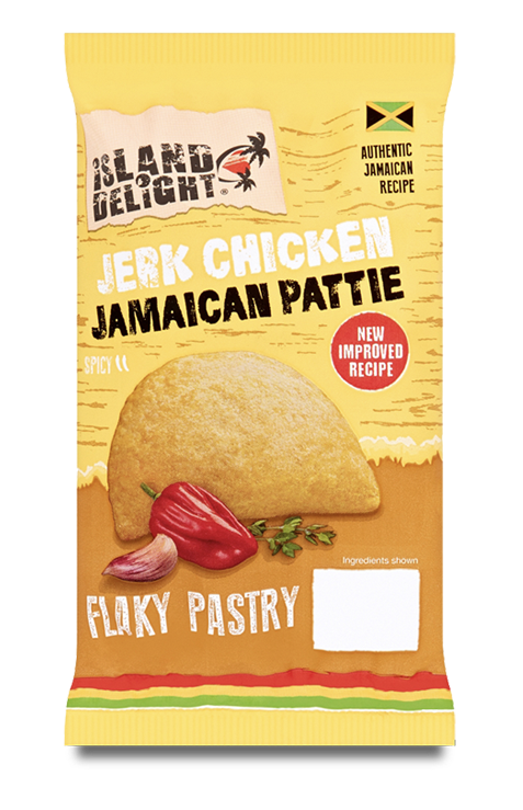 Jerk Chicken jamaikanische Pattie