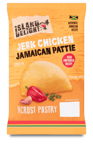 Jerk Chicken jamaikanische Pattie