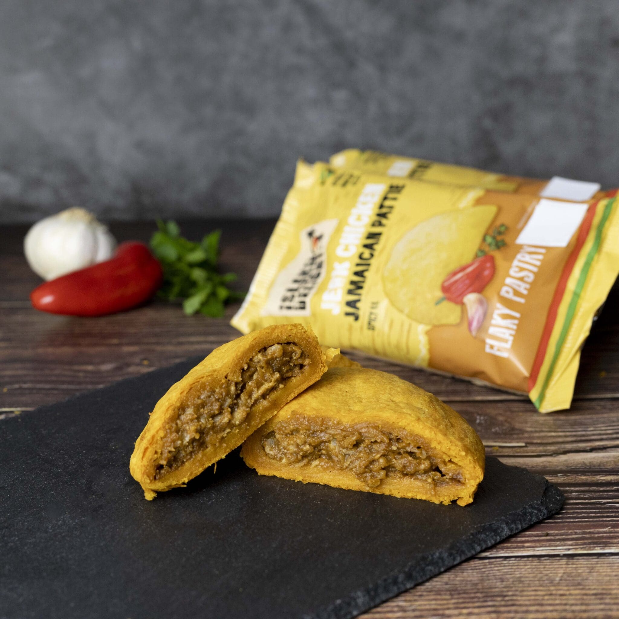 Jerk Chicken Pattie Island Delight Delicious Jamaican Patties